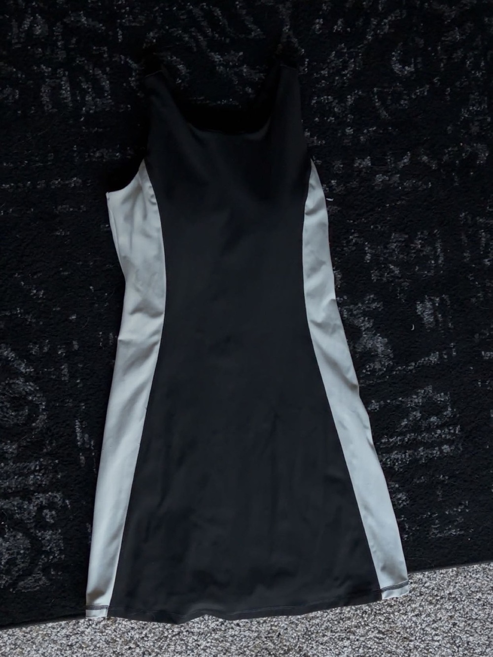 Black and Beige Tennis Dress